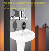 Indicateur de température de l'eau universel pour douches, régulateur de température de douche, indicateur de température de robinet LED visuel