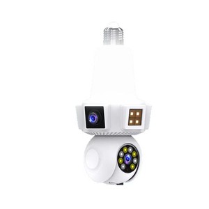 Caméra ampoule intelligente V380Pro 6MP, double objectif, vision nocturne, contrôle par application, lumière LED E27 pour la surveillance de la sécurité à domicile - Product Image 5