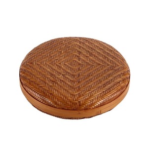 Bamboo Woven Pu'er Tea <b>Cake</b> <b>Box</b> Round Stackable Storage <b>Gift</b> <b>Box</b> For Tea Ceremony Accessories - Product Image 5