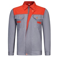 Combinaison de travail professionnelle pour hommes, vente en gros, veste et pantalon en polyester, combinaison de mécanicien, vêtements de travail pour nettoyeurs