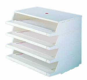 TWINCO-organizador de escritorio de oficina de cuatro capas, soporte para documentos, bandeja, gran oferta, <span class=keywords><strong>Amazon</strong></span> - Product Image 1
