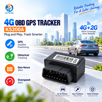 Traceur GPS OBD2 4G Plug and Play, positionnement en temps réel, historique des trajets, alarme géofence pour la gestion de flotte automobile