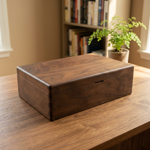Caja de Madera Hecha a Mano Moderna, Exquisita Caja de Almacenamiento Decorativa con Tapa, Juego de Regalo para el Hogar, Hotel, Baño, Joyero con Tapa - Product Image 1