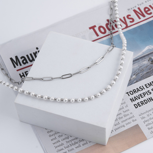 Cadena de Capas Personalizada para Mujer, Regalos para Chicas, Joyería de Acero Inoxidable con Dijes, Joyería con Cuentas para Aniversario - Product Image 3
