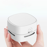 Mini aspirateur de bureau portable à piles, idéal pour nettoyer les cheveux et les miettes – Nouveauté très demandée