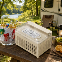 Machine à glaçons électrique HomeDaily - Forme de glaçon en cube, boîtier en plastique, capacité <10 kg/jour, commande par bouton-poussoir pour usage domestique, automobile et extérieur