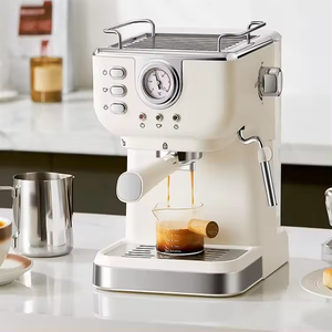 Machine à café expresso semi-automatique 15 bar haute pression Italie Cafetière à bosse - Product Image 1