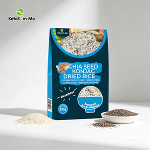 ข้าวชิราตากิผสมเมล็ดเจีย ข้าวแห้งคอนยัค อาหารทดแทนมื้ออาหาร คาร์โบไฮเดรตต่ำ เหมาะสำหรับคีโต ราคาขายส่ง - Product Image 1