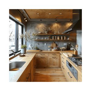 <b>Best</b> Seller Customized <b>Wooden</b> Style <b>Kitchen</b> <b>Cabinets</b> and Special <b>Kitchen</b> Storage Series - Product Image 1