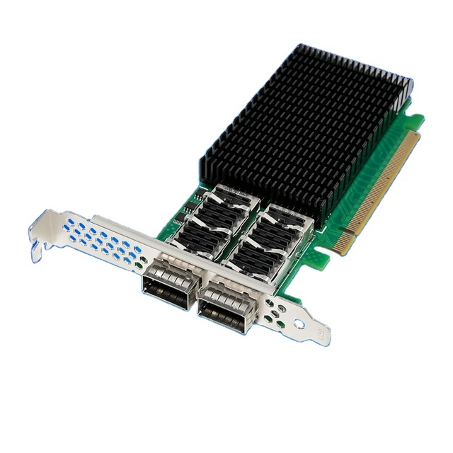 PCIe X16 Mellanox CX-4 Dual Optical Port 100G QSFP28 Ethernet Internal Server Network Card in Stock
