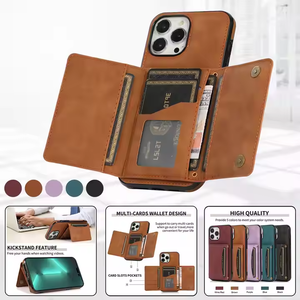 เคสโทรศัพท์หนัง PU หรูหราแบบใหม่ พร้อมช่องใส่บัตร สำหรับ 16 Pro 15 Plus 14 13 12 11 7/8P X/Xs เคสป้องกัน - Product Image 5