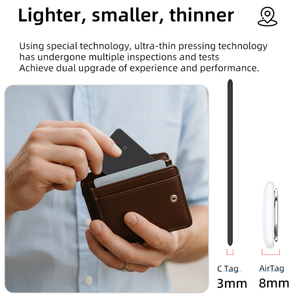 Localisateur GPS intelligent pour portefeuille, carte de crédit, passeport, étanche, ultra-fin, compatible avec la fonction <span class=keywords><strong>Localiser</strong></span> de l'iOS, anti-perte, avec logo personnalisé - Product Image 4