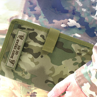 Housse de carnet tactique personnalisée A6 en nylon, étui pour journal de voyage avec emplacements pour stylo et cartes, pour la chasse, l'entraînement et les voyages