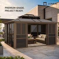 Pergola en aluminium pour jardin avec configuration en kit, idéale pour les espaces de jardin et de terrasse, prenant en charge les commandes de projets personnalisés pour l'exportation
