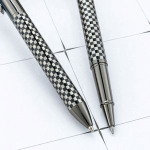 Wholesale 1.0Mm Creative Metal Logo Engraving Conference Event Gift Electroplated Gray Ballpoint <b>Pen</b> - Product Image 3