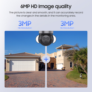 Sistema de Seguridad de 6MP HD, 4G, GSM, tarjeta <span class=keywords><strong>Sim</strong></span>, reflector inteligente inalámbrico, cámara de Zoom 12X, <span class=keywords><strong>IP</strong></span>, PTZ, red 4G, cá - Product Image 3