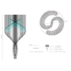 Creative Hotel Lobby Villa Banquet Hall Engineering Crystal Custom Lamp Decoration Spiral Glass Leaf Accessories - Product Image 4