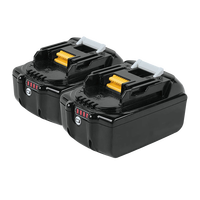 Batterie Lithium-Ion 18V LXT 6.0Ah BL1860B pour Outils 18V LXT avec Symbole Étoile/Récepteurs Jaunes