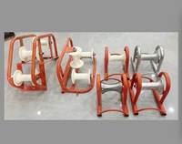 Rouleaux de pose de câble d'angle de terre électrique pour tirer le câble
