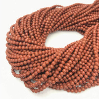 Perles de pierre rondes en pierres précieuses naturelles en gros, perles roses semi-précieuses de 2mm pour la fabrication de bijoux, 2mm 3mm, longueur 38cm 15"