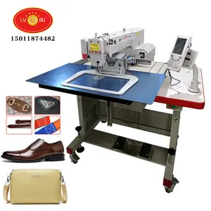 Máquina de coser automática industrial para bolsos de cuero, máquina de coser con PATRÓN ELECTRÓNICO programable, 342G