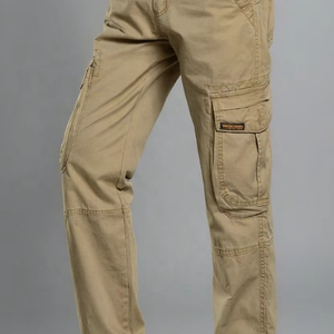 <span class=keywords><strong>Pantaloni</strong></span> <span class=keywords><strong>Cargo</strong></span> Chino <span class=keywords><strong>Kaki</strong></span> da Uomo Estivi Traspiranti Eco-Friendly in Twill Pesante a Vita Media Casual - Vendita all'Ingrosso - Product Image 1