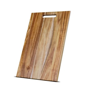 American Design Fabulous & Fantastic Bloc de coupe en bois naturel Planche à découper rectangulaire en bois pour la cuisine - Product Image 1