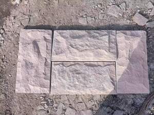 Acabado de hongo natural, arenisca roja rosa para revestimiento de paredes exteriores, azulejo de piedra - Product Image 2