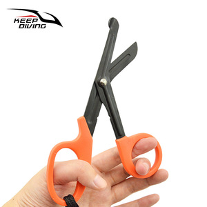 Ciseaux de plongée technique KEEP DIVING 420 en acier inoxydable pour surf, pêche et filet à herbe JD-968 - Product Image 3