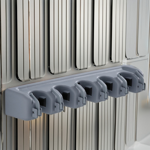 Sunshine Home accessori da cucina multifunzione a parete per scopa Organizer Mop appendiabiti in <span class=keywords><strong>plastica</strong></span> per attrezzi Rac - Product Image 5