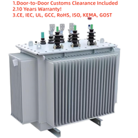 Transformateur de distribution immergé dans l'huile 1600 kVA 13,8 kV vers 400 V triphasé à enroulement en cuivre pour l'alimentation industrielle
