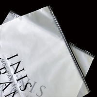 Sacs en plastique CPE PE à fermeture éclair imprimés sur mesure, pochettes refermables givrées, recyclables pour l'emballage de vêtements et de textiles