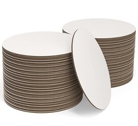 Base à gâteau en carton ondulé blanc, recyclable, de qualité alimentaire, directement du fabricant, pour pain, bonbons, chewing-gum