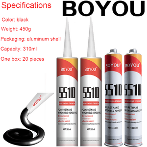 300ml tek bileşenli siyah poliüretan dolgu macunu, hızlı sertleşen poliüretan otomotiv cam dolgu macunu - Product Image 1