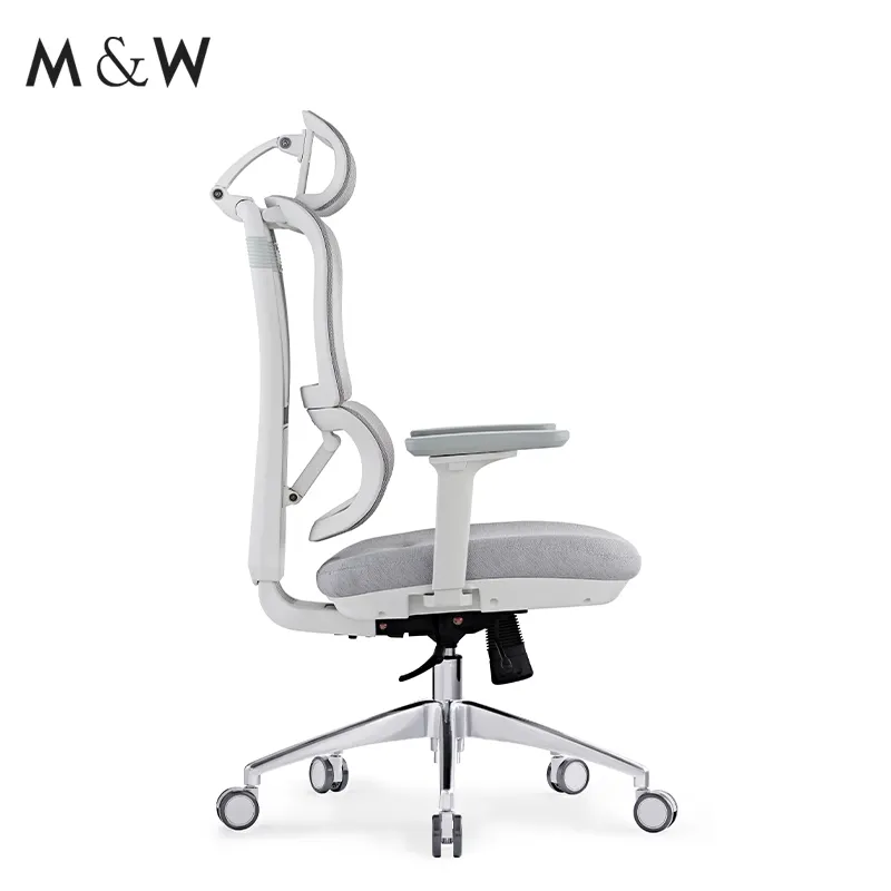 M & W grosir furnitur kantor beberapa kegunaan 360 punggung tinggi kursi putar staf kursi kantor ergonomis kursi Mesh hitam
