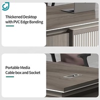 Table de bureau en bois de luxe de qualité supérieure Table de bureau moderne