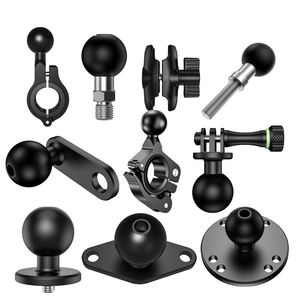 Boulon de fixation de guidon en alliage d'aluminium 25 mm/1 pouce pour support de téléphone avec rotule pour moto - Garantie 2 ans - Nouveau, directement de l'usine - Product Image 1