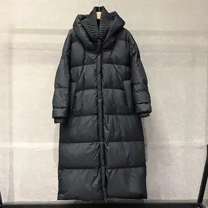Doudoune de Luxe Grossiste Épaissie Rembourrée à Capuche <span class=keywords><strong>Grande</strong></span> <span class=keywords><strong>Taille</strong></span> Hiver pour <span class=keywords><strong>Femme</strong></span> 90% Duvet de Canard Blanc Chaud Noir - Product Image 1