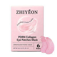 Masque pour les yeux coréen personnalisé, jetable, en gel, avec logo Spa, en feuille, rafraîchissant, en hydrogel, bio-collagène, caféine, PDRN, pour les voyages
