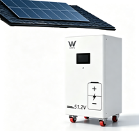 Enerji Depolama Bölünmüş Hibrit 16kWh LiFePO4 Pil IP65 Ev Aletleri CE UN38.3 Sertifikalı 10 Yıl Garantili 8000 Döngülü Dikey