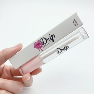 Custom Brand Lip Gloss Packaging Boxes With Logo Lipgloss Box Packaging Eyelash Folding Lip Gloss Tube Packing Box