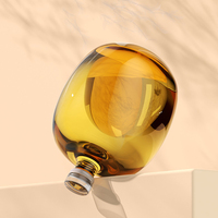 Bouteille en verre givré transparent 100ml 250ml 500ml 1000ml 1500ml Bouteille de vodka avec bouchon en bois Logo personnalisable Impression à l'écran