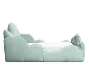 Cama Infantil de Diseño Creativo y Lujoso de Bocadolobo, Tapicería para Dormitorio de Niño, Cama Moderna Personalizada con Forma de Flor - Product Image 3