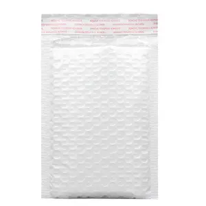 White Plastic Pearlescent Polymailer Padded Bubble Envelope Bag