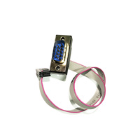 FC-10Pin-terminal de paso de 2,0mm a d-sub, 9 pines, macho, puerto COM, placa base de ordenador, cable de datos deflector serie RS232, 30cm, 0,3 m