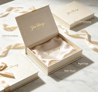 Boîte cadeau personnalisée en carton magnétique avec finition brillante et dorure à chaud, en forme de livre, pour mariage, vente en gros, service ODM