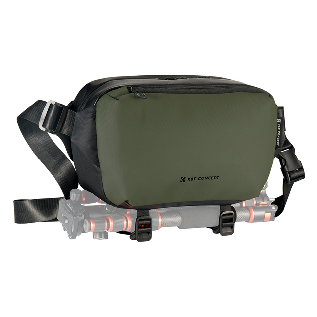 K&F Concept Dark Green Commuting Camera Shoulder Bag Suitable for Storing SLR Cameras Mobile Phones Data Cables and More