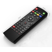 Télécommande universelle USB 2,4 GHz avec clavier QWERTY pour Android TV, télécommande avec clavier Bluetooth