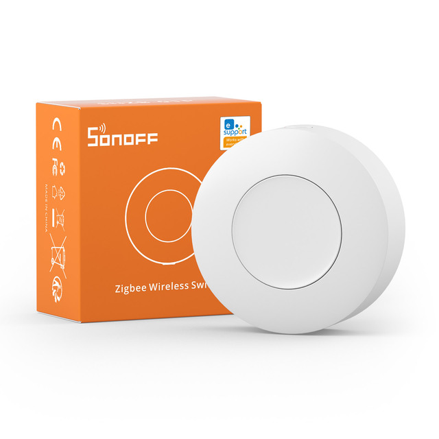 SONOFF SNZB-01P- ZigBee Wireless Switch,Simplify Smart Control with One Button Work with Alexa
