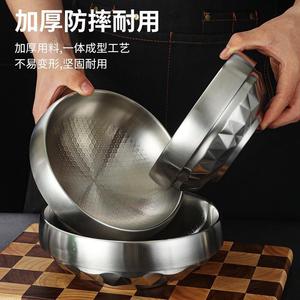Stainless Steel Bowl Set Thickened Durable For Hotel Use Large Size - Product Image 1